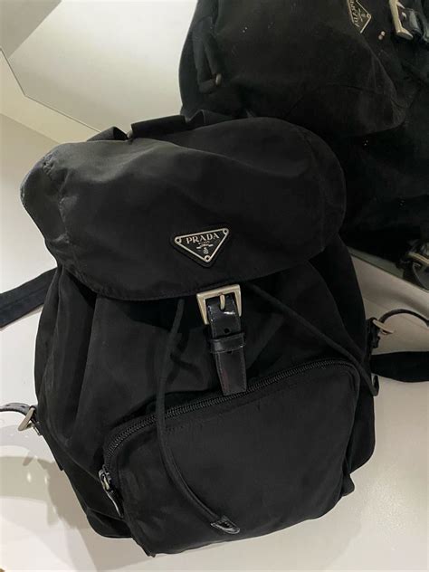 mochila prada original|authentic prada lining.